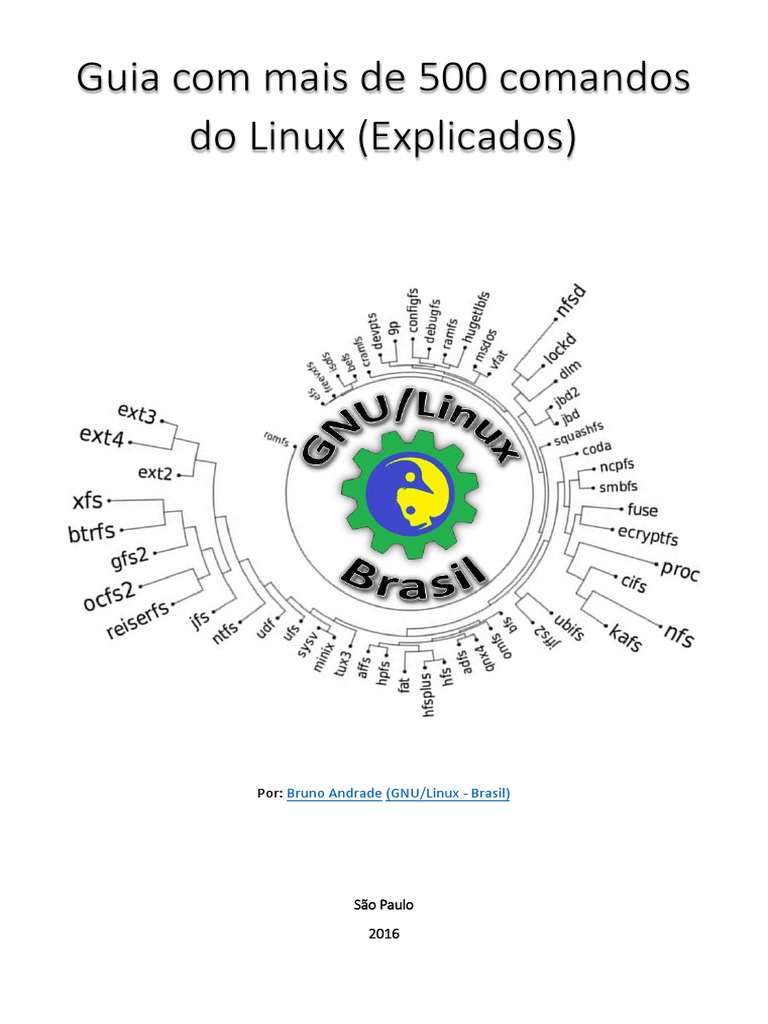 Guia Com Mais de 500 Comandos Do Linux PDF | PDF | Arquivo de texto | Linux