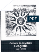 Cuaderno de Actividades Geografía Sexto Grado Blanco y Negro