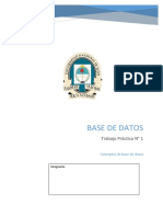 Base de Datos: Trabajo Práctico #1