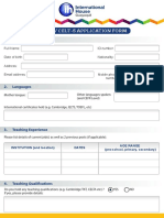 Celt-P / Celt-S Application Form: 1. Personal Details