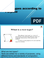 Text Types According To Purpose