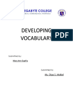 Developing Vocabulary: Megabyte College