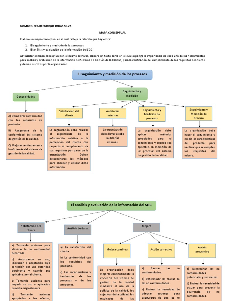 Mapa Conceptual | PDF | Gestión de la calidad | Calidad (comercial)
