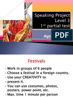 Festivals Around the World Group Project Guidelines