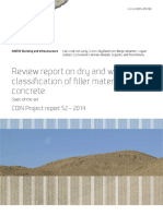 Review Report On Dry and Wet Classification of Filler Materials For Concrete