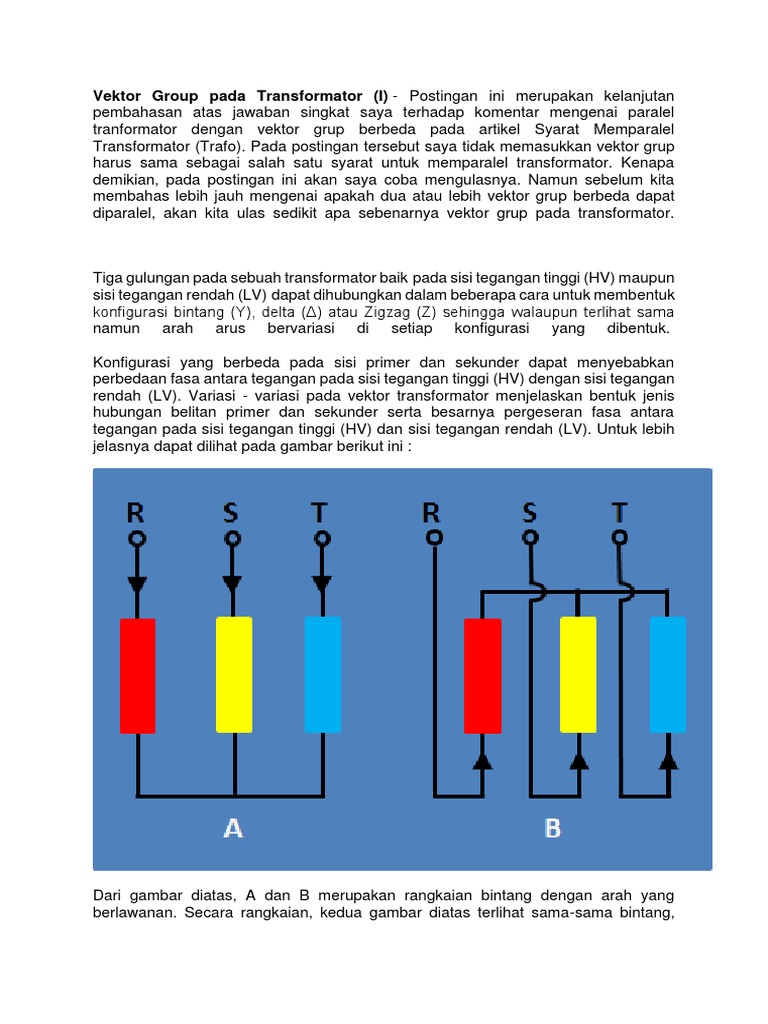 Vektor Group Pada Transformator | PDF