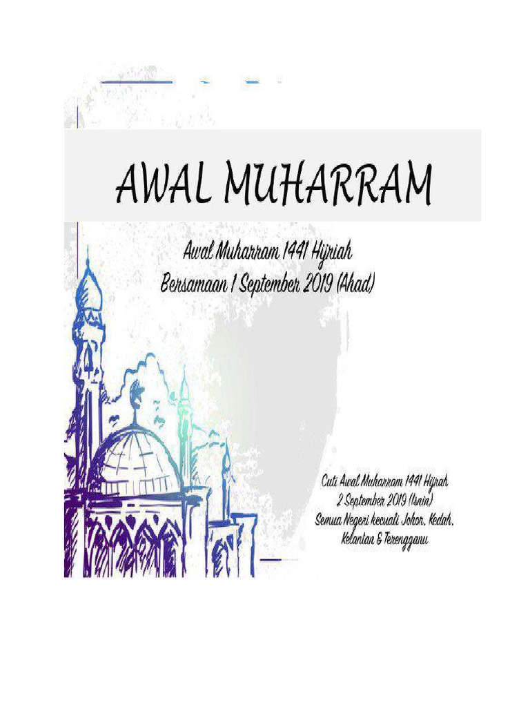 Cuti Awal Muharam Pdf