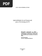 Aplicabilidade de um Framework para governança de TI