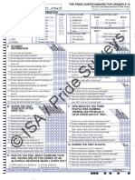 © ISA / Pride Surveys: - Use A No. 2 Pencil Only Correct: Incorrect