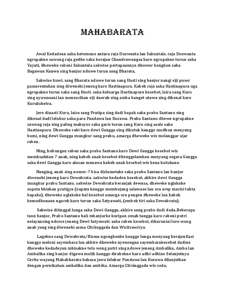 32+ Leluhur Pandawa Lan Kurawa Bahasa Jawa Photos