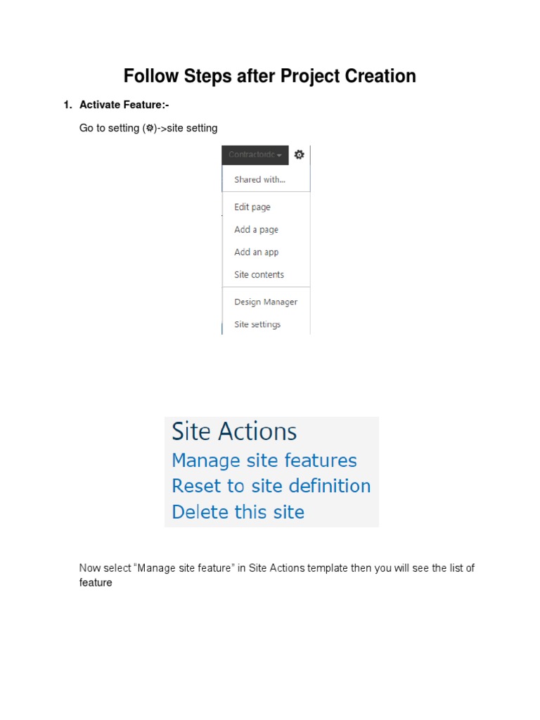 Project Creation - Manual Steps | PDF | Computing | Software