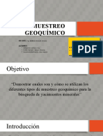 muestreo geoquimico