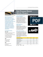 Hot-Pressed Boron Nitride Shapes: Condensed Product Bulletin