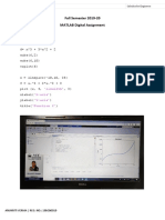 Fall Semester 2019-20 MATLAB Digital Assignment