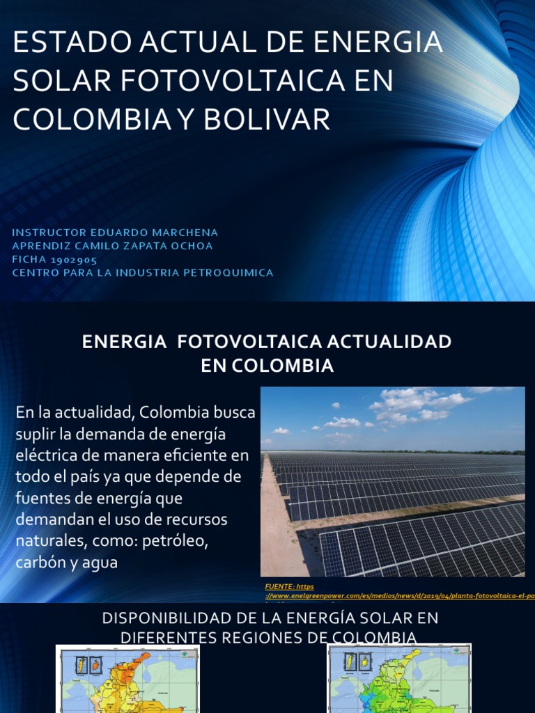 Energía Solar Fotovoltaica en Colombia | PDF | Energía solar | Fotovoltaica