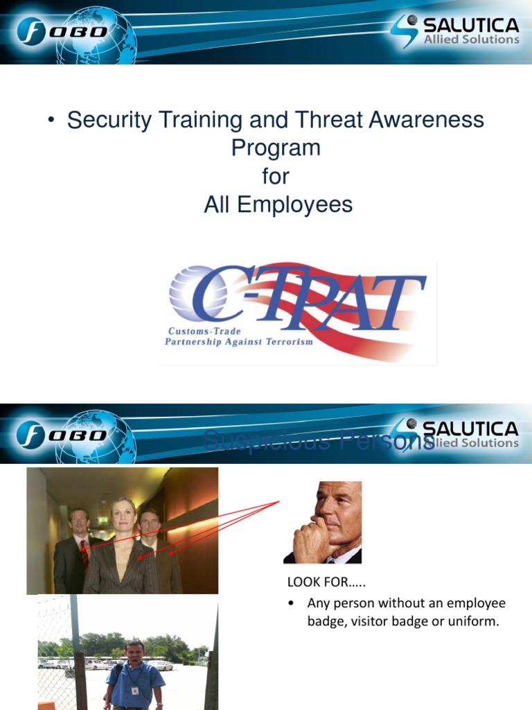 Security and Threat Awareness Training | PDF | Security Guard | Password