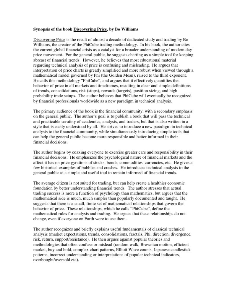 Synopsis Discovering Price | PDF | Technical Analysis | Financial Markets