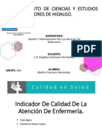 Indicadores de Calidad en Enfermeria