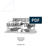 Proposed Barangay Center: Project Title