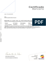 Certificacion Bancaria de Victor