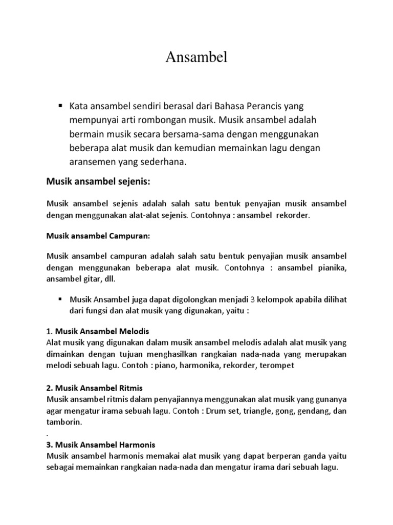 Ansambel Musik
