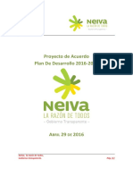 Proyecto de Acuerdo Plan de Desarrollo PDF
