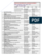 St. Andrews Institute Academic Calendar