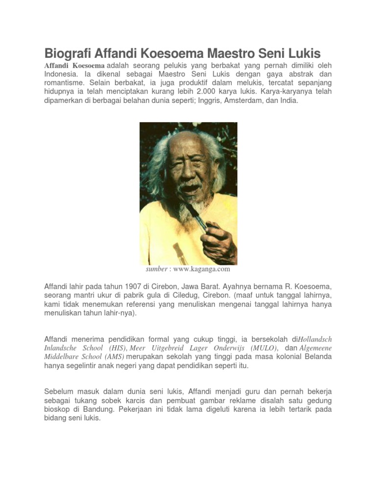 Biografi Affandi