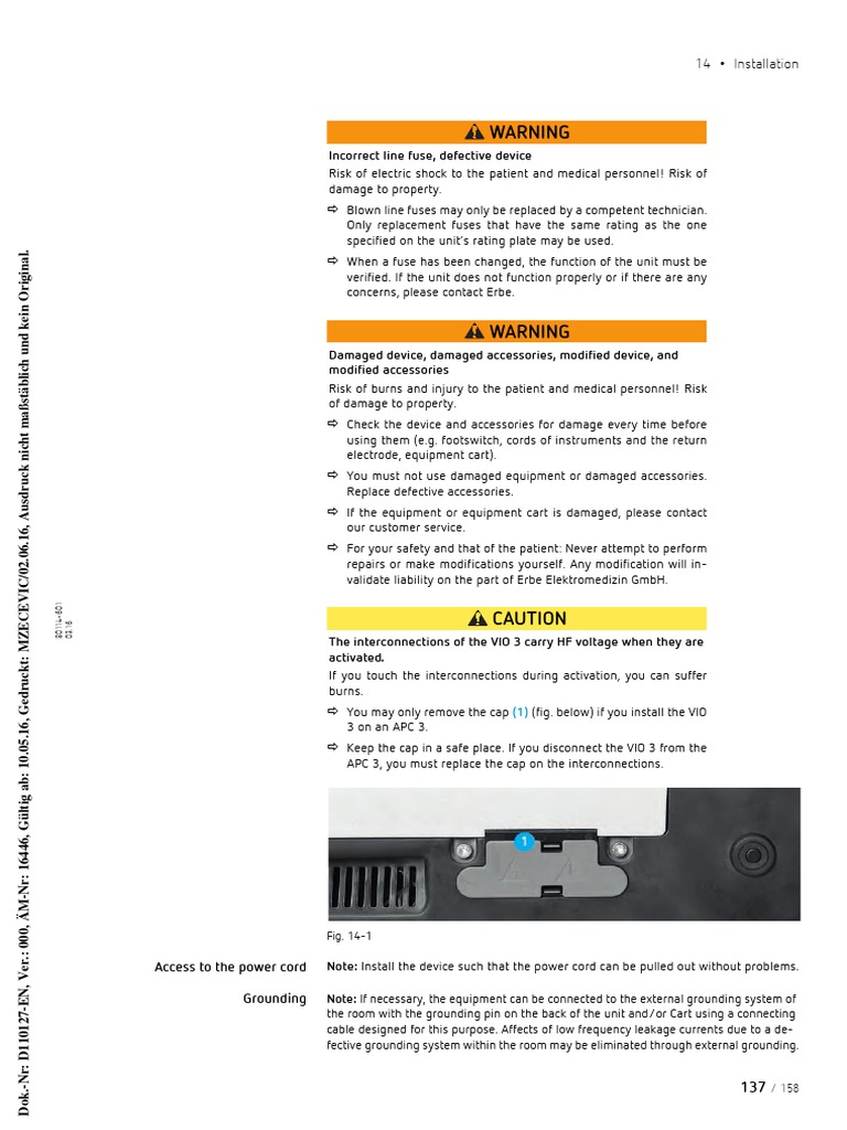 VIO 3 Installation and Safety Guide | PDF | Electrical Connector | Fuse ...