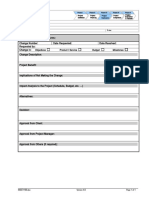 Change Request Form:: Objectives Product / Service Budget Milestones