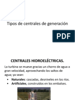 Tipos de Centrales de Generación