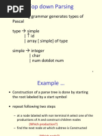 Top Down Parsing