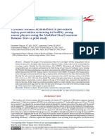 Dynamic Balance Asymmetries in Pre-Season Injury-Prevention Screening in Healthy Young Soccer Players Using The Modified Star Excursion Balance Test-A Pilot Study PDF