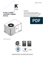 Technical Guide R-410A, 13 SEER Latitude™ Series 60 Hertz: Description