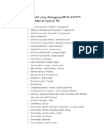 Inilah Daftar 155 Penyakit Yang Ditanggung BPJS Di FKTP
