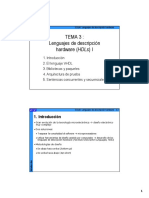 Tema 3: Lenguajes de Descripción Hardware (HDLS) I