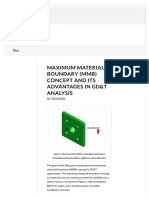 Maximum Material Boundary (MMB) and Its Advantages in GD&T Analysis