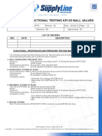 Pressure & Functional Testing Api 6D Ball Valves: Technical Instruction AP/PT6 00 05/03/19 1/3