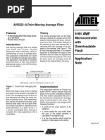 AVR222: 8-Point Moving Average Filter: 8-Bit Microcontroller With Downloadable Flash Application Note