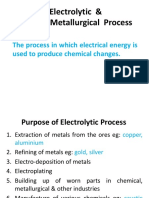 M 1 Electrolytic Process