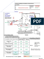 Retaining Wall Check & Internal Force Calculation