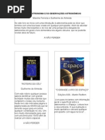 INTRODUÇÃO À ASTRONOMIA E ÀS OBSERVAÇÔES ASTRONÒMICAS