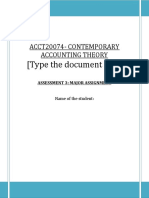 (Type The Document Title) : Acct20074-Contemporary Accounting Theory