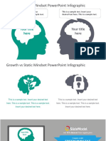 Growth Vs Static Mindset Powerpoint Infographic: Your Title Here