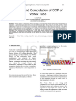 Design and Computation of COP of Vortex Tube PDF