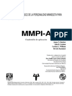 Cuadernillo MMPI A