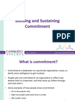 Building and Sustaining Commitment