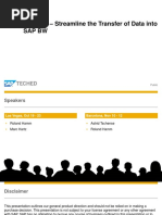 DMM268 - Streamline The Transfer of Data Into Sap BW: Public