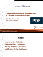 1.3 Calibration Techniques for Secondary Level of Vibration Measurement Devices