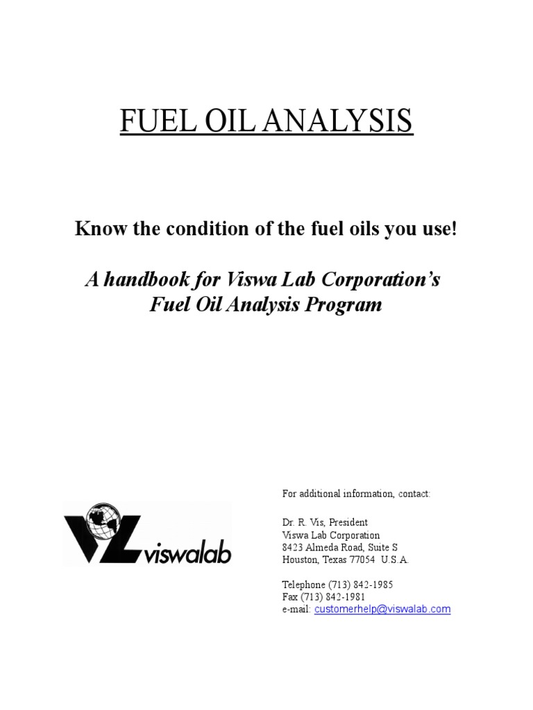 Fuel Oil Analysis Know The Condition of The Fuel Oils You Use! PDF